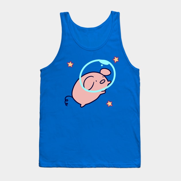 Space Pig Tank Top by saradaboru